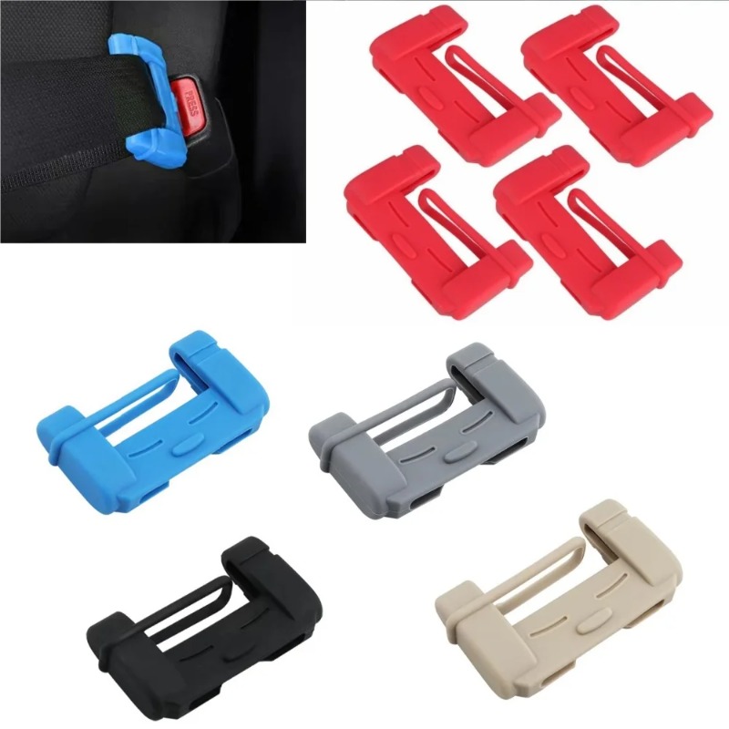 Car Seat Cover - قطعتان من غطاء حماية السيليكون لمشبك