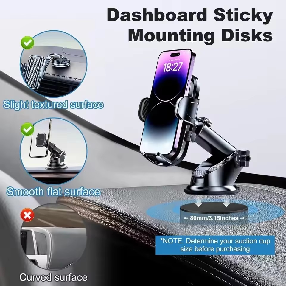 1/10 قطعة من ملصقات حامل الهات - مراجعة Car Phone Holder وسعره